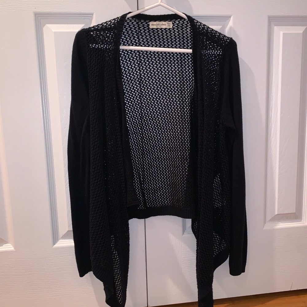 abercrombie and fitch navy cardigan